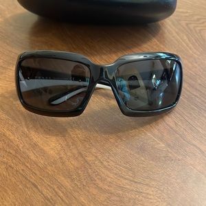 Prada sunglasses - black & white striped side